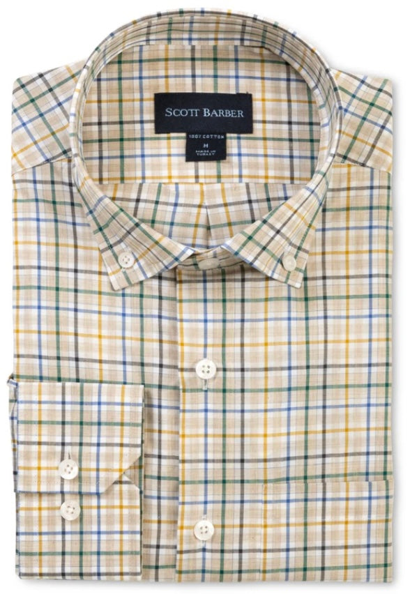 Scott barber Newport melange plaid.
