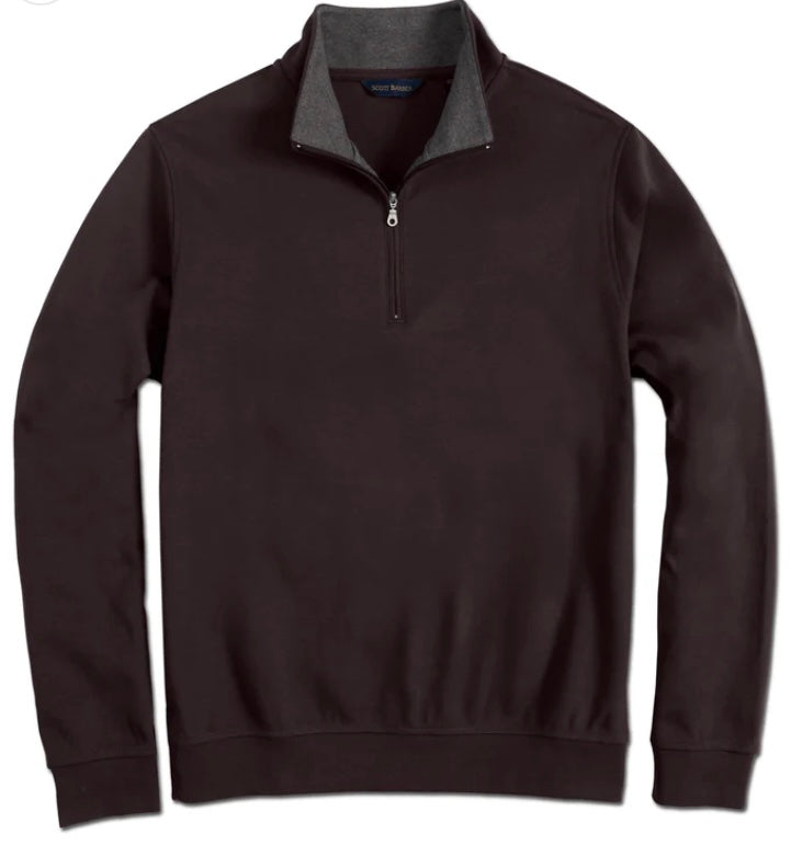 Scott barber Pima interlock 1/4 zip