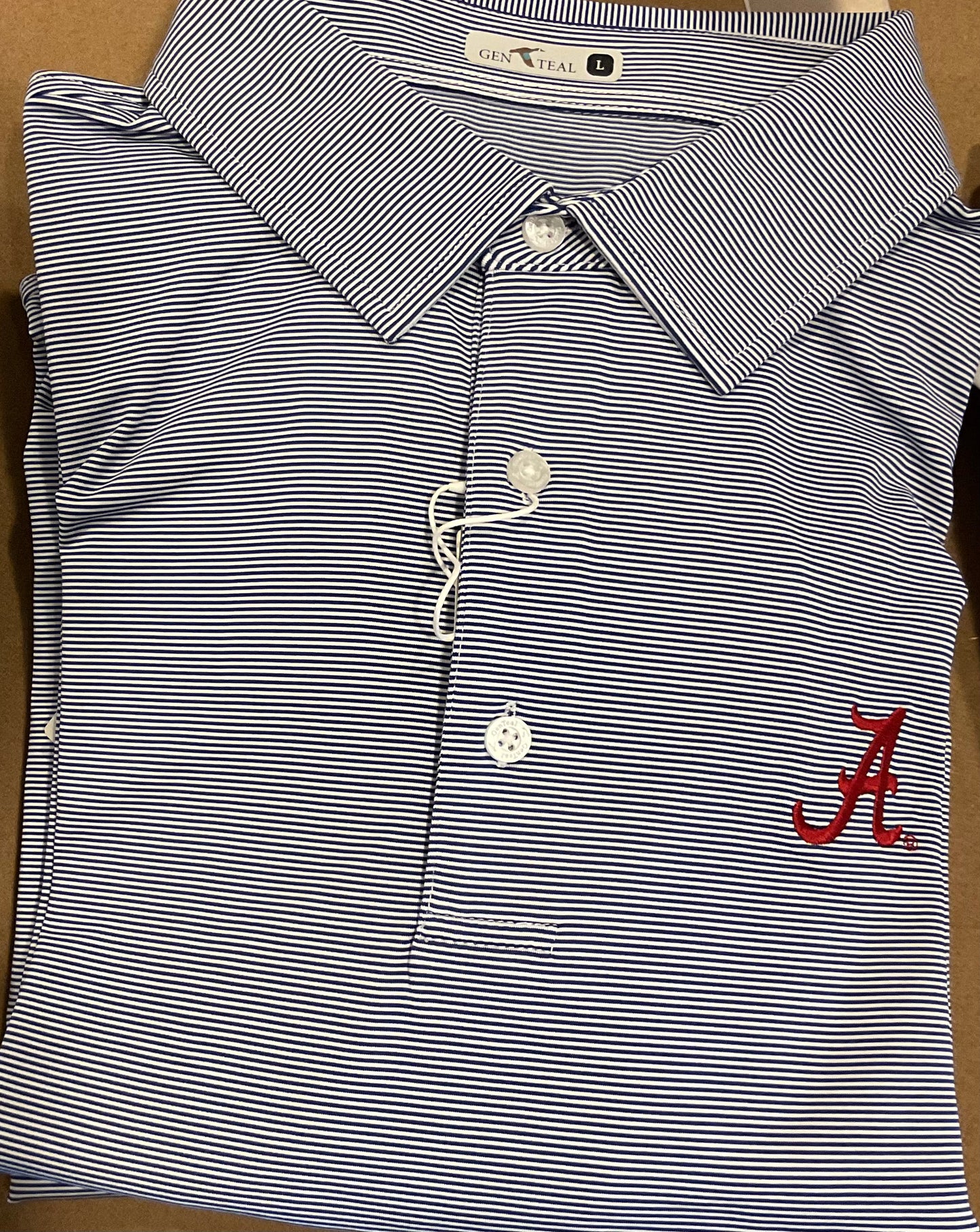 Genteal, blue pinstripe A