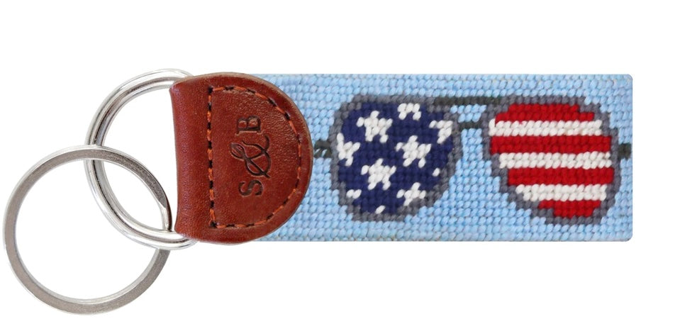 American flag sunglasses key fob