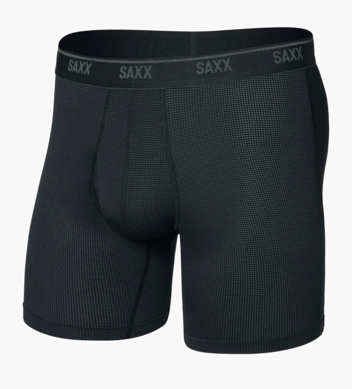 Saxx quick dry black boxer.