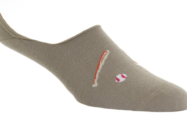 Dapper classics no show high vamp sock baseball and bat