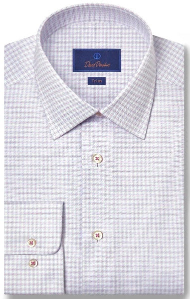 DD reg fit wht/berry shirt.