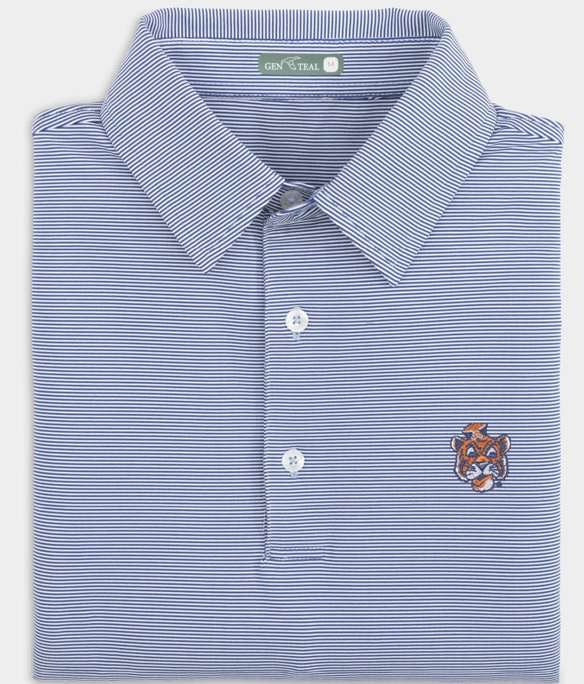 Genteal Aubie stripe polo