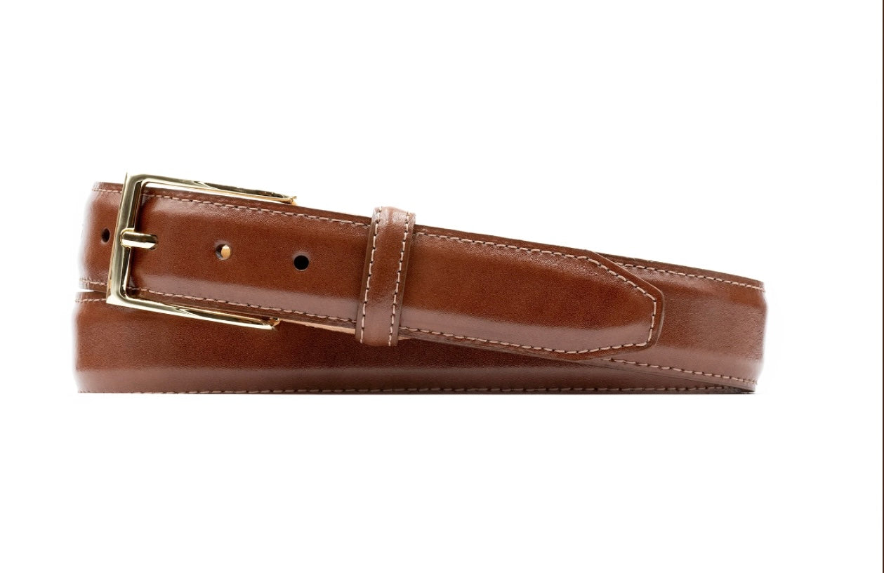 MARTIN DINGMAN SMITH 2 BUCKLE RUSSET BELT