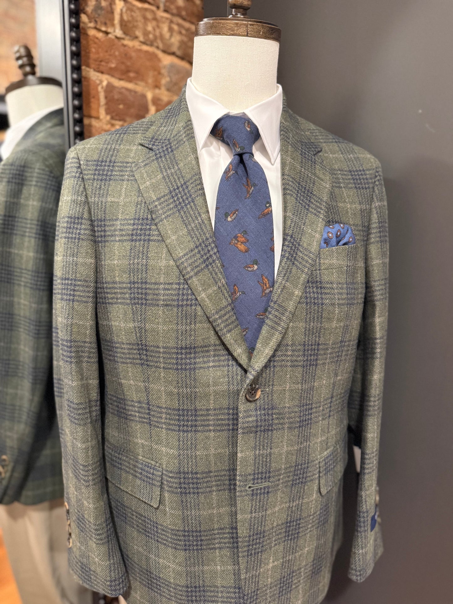 Empire, wool and cashmere blend sport coat