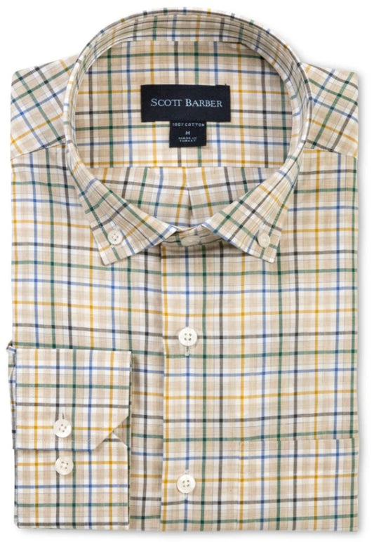 Scott barber Newport melange plaid.