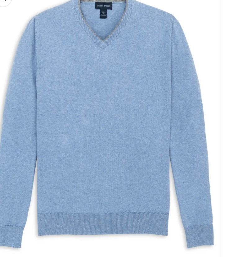 Scott Barber cotton/cashmere V sweater