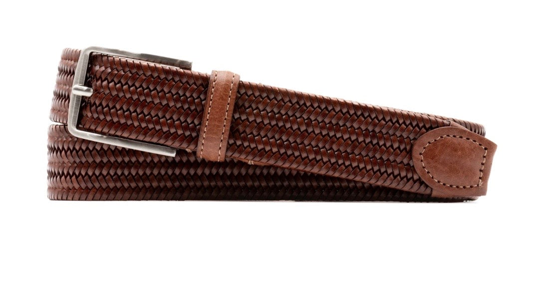 Martin Dingman Lexington saddle-tan belt.