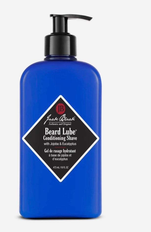 JACK BLACK, BEARD LUBE 16oz LUBE CONDITIONING SHAVE.
