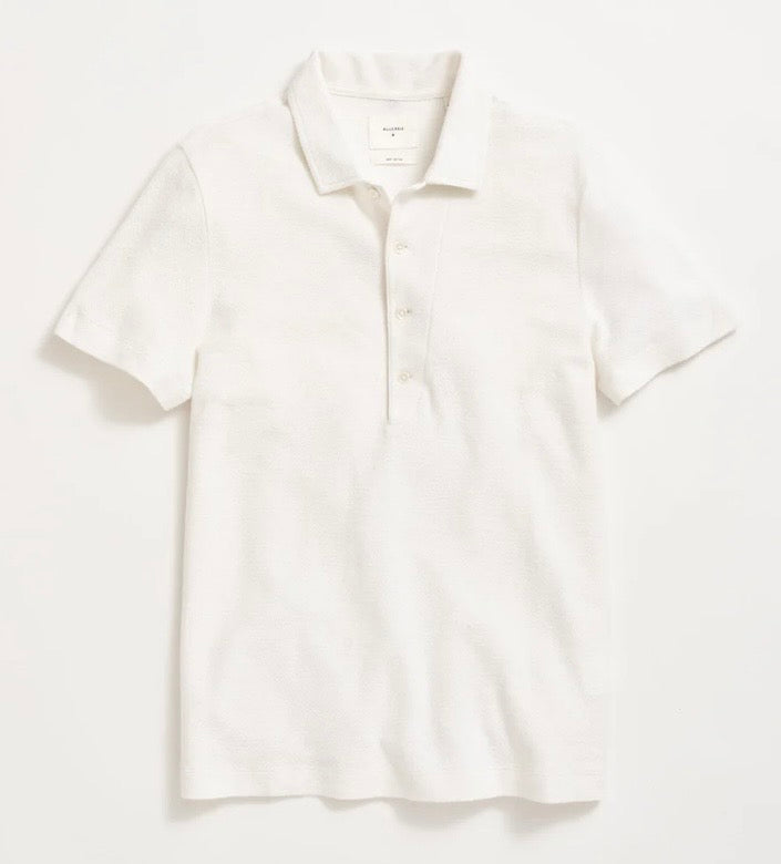 Billy Reid hemp cotton twill polo