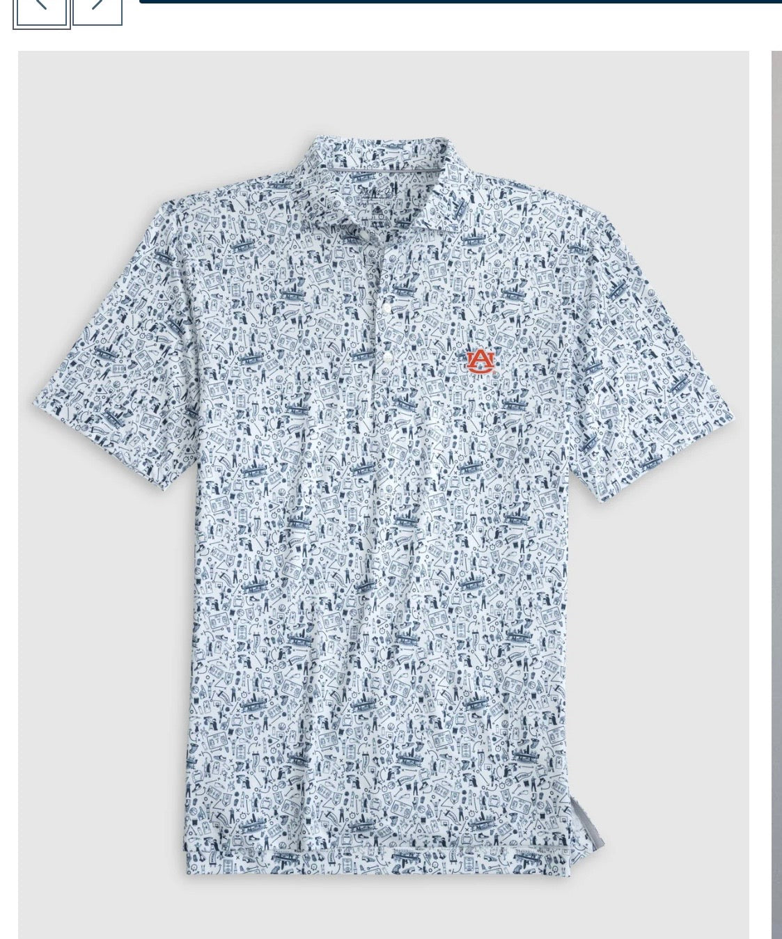 Johnnie-O Auburn tailgater polo.