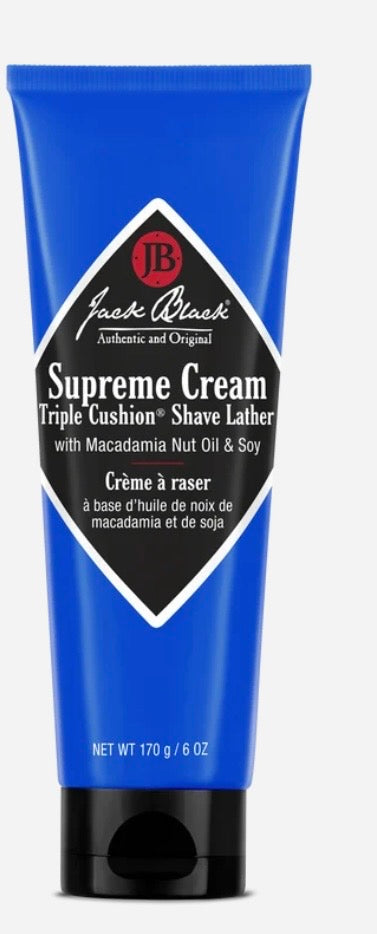 JACK BLACK, 6OZ SUPREME CREAM SHAVE LEATHER.