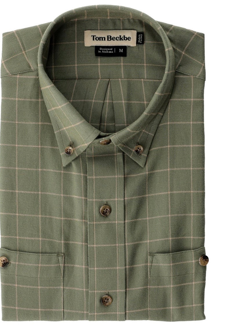 Tom beckbe Dixon brushed cotton twill shirt.