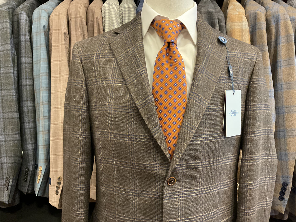 Hart Schaffner Marx wool, linen, silk, sport coat.