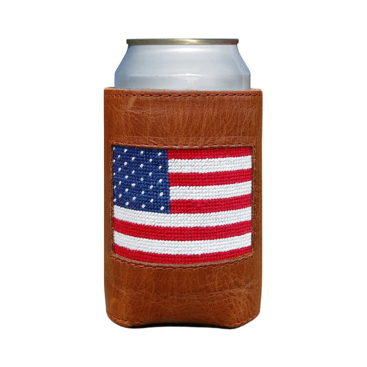 American flag can cooler