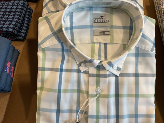 Genteal windowpane shirt