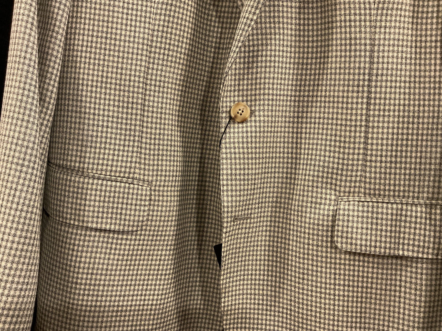 Paul Betenly grey/cream check sport coat.
