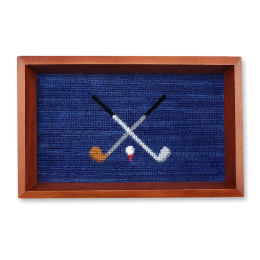 CROSSED CLUBS VALET TRAY