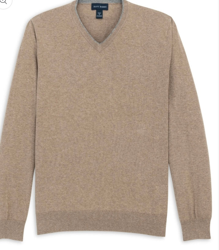 Scott Barber cotton/cashmere V sweater