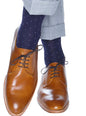 Dapper classics navy with white dots socks.