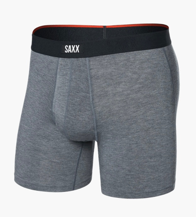 Saxx grey comfort boxer brief.