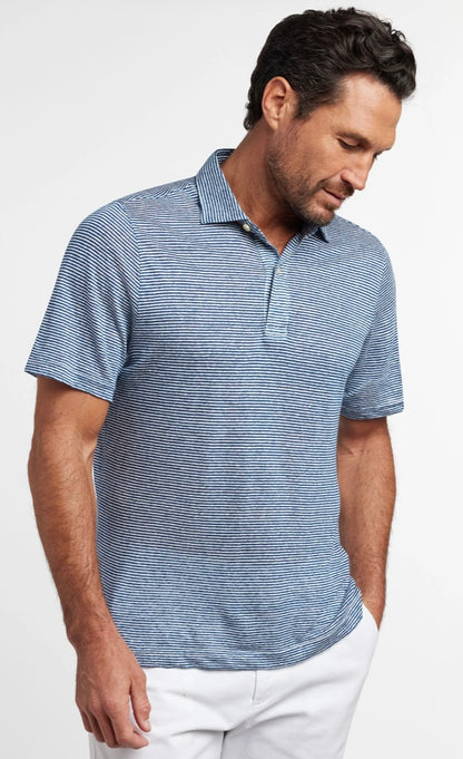 David Donahue weekender linen Polo.