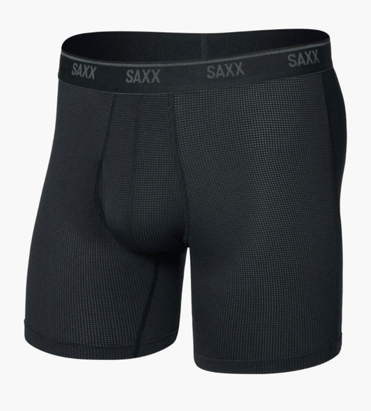 Saxx quick dry black boxer.
