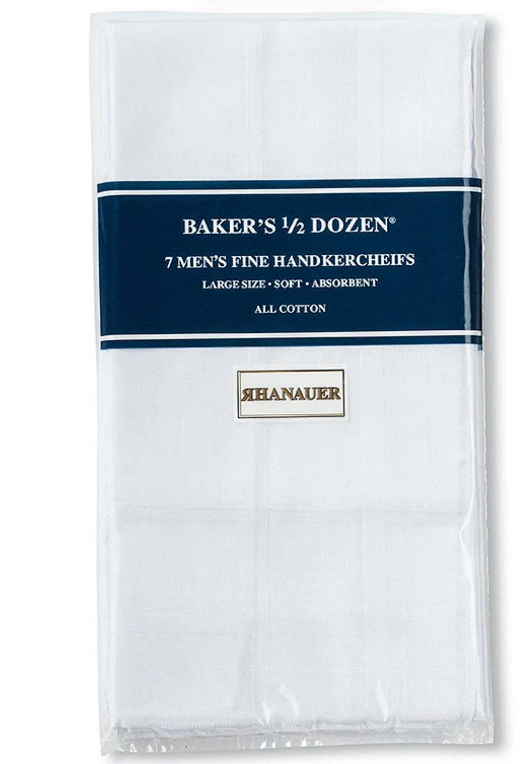 Bakers half dozen fine men’s handkerchiefs.