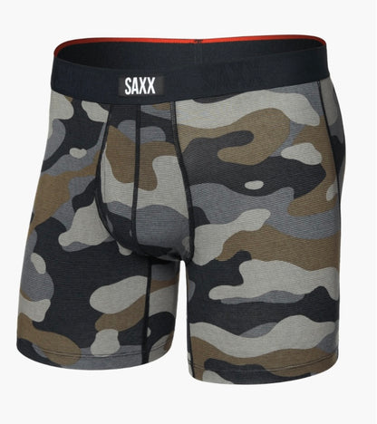 Saxx camouflage comfort boxer brief.