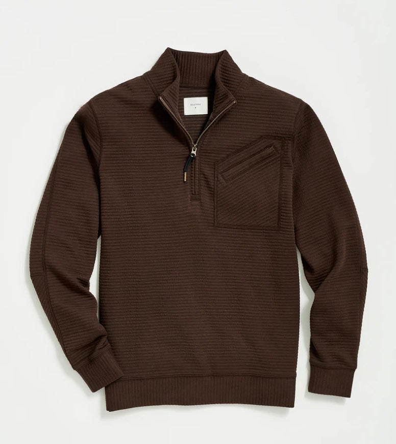 Billy Reid quilted half zip