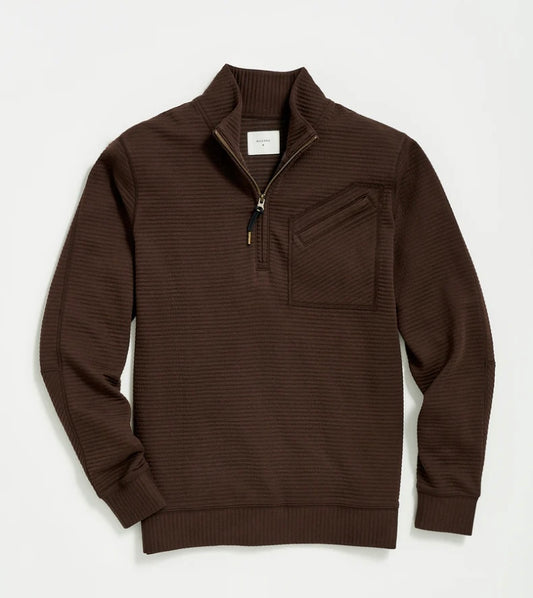 Billy Reid quilted half zip