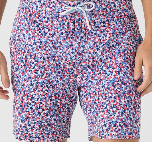 Johnnie-O The Half Elastic 7" Surf Shorts