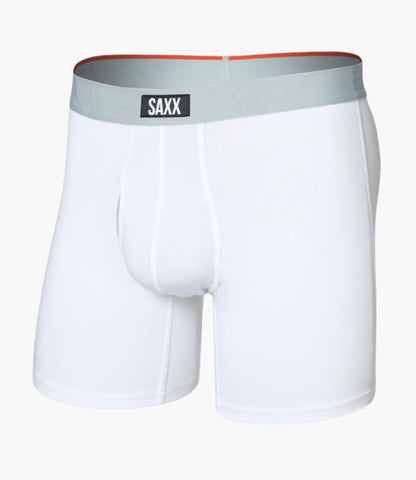 Saxx white comfort boxer brief.