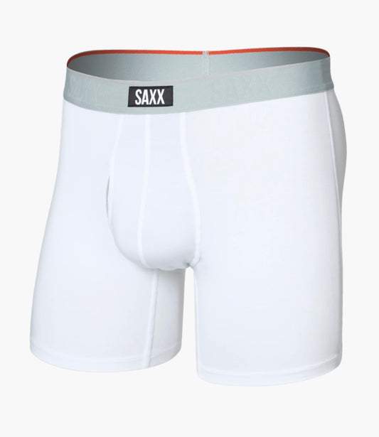 Saxx white comfort boxer brief.