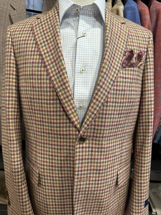 Empire, wool, linen, silk blend blazer.