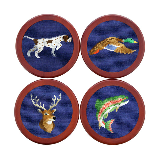 SPORTSMAN COASTERS NAVY