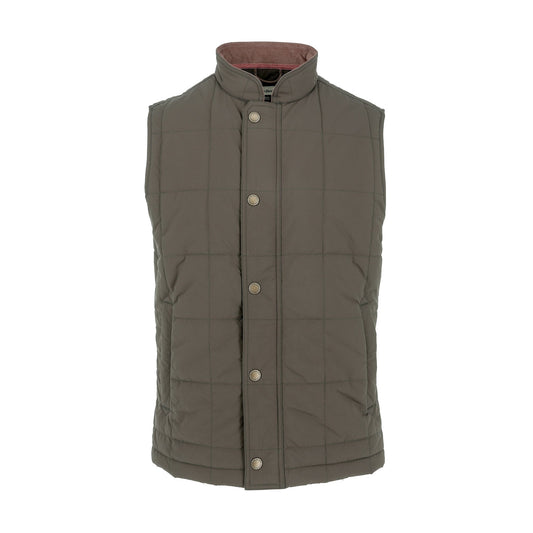 Tom Beckbe burgess quilted vest black olive